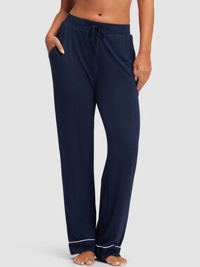 Cozy Earth Bamboo Stretch Pajama Pants in Navy Women's Size XXL Tall Loungewear